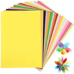 100 pcs Color A4 Medium Size Sheets (10 Sheets Each Color) Art and Craft Paper Double Sided Colored(Length -27.5 cm Width - 20.3 cm) A100 A1 90 gsm Coloured Paper-image-8
