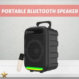 Clairbell Monster (BLUETOOTH TROLLEY SPEAKER) With Karaoke Mic and High Quality SoundCN386 35 W Bluetooth Party Speaker-image-72