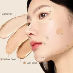 mistyglam 3 in one Palette Waterproof Concealer With Full Coverage.. Concealer image 2