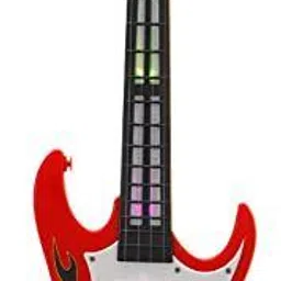 sambaby Music Toy Guitar Red and Black Battery Operated Music and Lights Guitar for Kids-picture-27