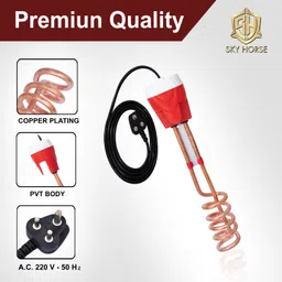 sky horse Shock-Proof & Water-Proof Blue SH-20-PRC 2000 W Shock Proof Immersion Heater Rod image 4