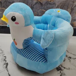 vaishnavi toys Soft Penguin Baby Sofa Chair – 35cm Plush Teddy Seat (Blue) - 35 cm image 2