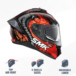 smk Typhoon Motorbike Helmet image 4