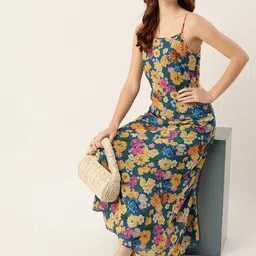 dressberry Women Maxi Blue Full Length Dress image 4
