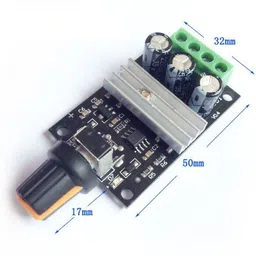 dhruv-pro 2-Pic PWM DC 24-12- 6v-28VDC 3A 80w PWM Control Motor Speed ​​Controller Adjustable Variable Speed ​​Regulator with Potentiometer Switch Electronic Components Electronic Hobby Kit image 4