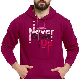 triptee Men Full Sleeve Printed Hooded Sweatshirt image 1