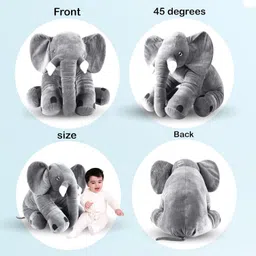 crispy toys Baby Sleeping Pillow Soft Puppet Toy & Elephant soft toys playing kids Very Cute - 50 cm image 5