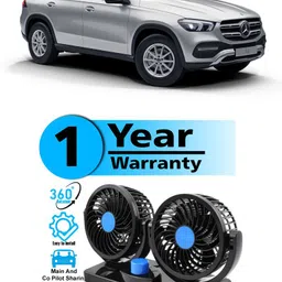 voddmars Car Fan 12V 360 Head 2 Speed Quiet Strong for All Auto Vehicles-PKND1027 Car Interior Fan-picture-10