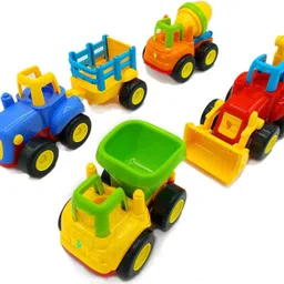 razz bazz Construction Toy Play Set|Excavator, Dumper, Cement Mixer & Tractor Trolly-59-picture-14