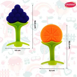 aditi toys Baby Silicone Teether, Fruit Teether For Toddlers, Silicone Teether, Non-Toxic Teether image 4