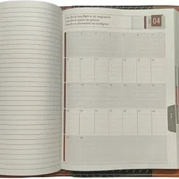 erminio palamino Collection "Any Year", PU Leather Executive Folder, Calculator & Pen Holder A4 Diary Ruled 360 Pages image 3