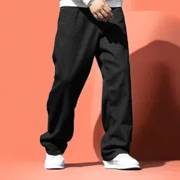 cokhinda Men Regular Mid Rise Black Jeans image 1