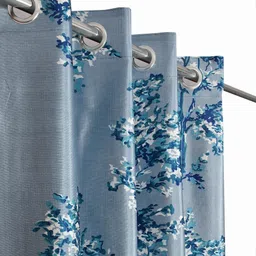 panipat textile hub 153 cm (5 ft) Polyester Semi Transparent Window Curtain (Pack Of 3) image 4