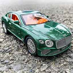 manaki enterprise Alloy Metal Pull Back Diecast Car 1:24 Bently Continental GT Toy Openable Doors image 3