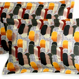 exfab 244 TC Cotton King Printed Fitted (Elastic) Bedsheet image 2