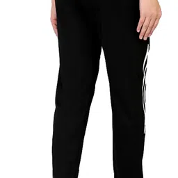 avolt Pack of 2 Men Striped Black, Grey Track Pants image 2