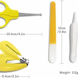 first trend Baby,Grooming Nail Cutter Kit with Scissors/Baby Nail Clipper Manicure Care Kit image 3