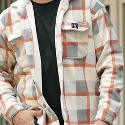 maniac Men Checkered Casual Jacket image 4