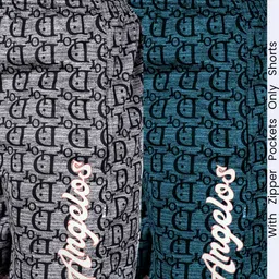 tthe dreams Pack of 2 Printed Women Dark Blue, Grey Regular Shorts image 4