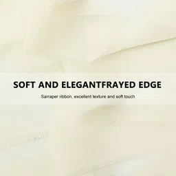 hasthip Beige Chiffon Ribbon Rolls Set Beige Chiffon Ribbon image 4