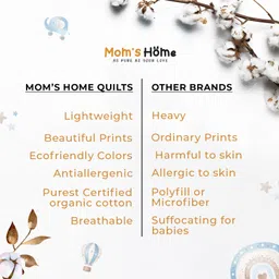 mom's home Printed Single AC Blanket for AC Room image 3