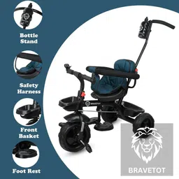 bravetot BLACK BASKET HANDLE MODEL 0002 Premium NEW Premium Edition Tricycle-picture-11