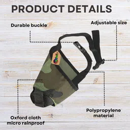dreamauro Dog/Puppy Camouflage Mouth Mask/Muzzle, Soft Cotton, Training, Adjustable Medium Other Dog Muzzle image 3