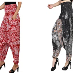 narnari Printed Rayon Women Harem Pants-picture-14