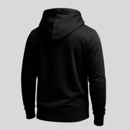 qvick Men Full Sleeve Solid Hooded Sweatshirt image 3