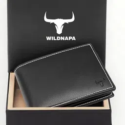 wild napa Men Black Genuine Leather RFID Wallet-picture-44