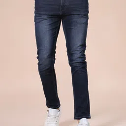 v-mart Men Skinny Mid Rise Dark Blue Jeans-picture-31