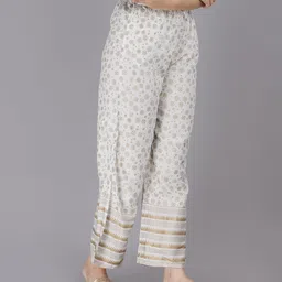 appishopy Women Regular Fit White Viscose Rayon Trousers image 3