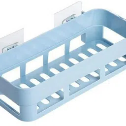 shrey Self Adhesive Wall Hanging BATHROOM floating Shelf (pack of 2) 1.724 Plastic Wall Shelf image 1