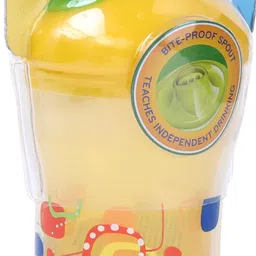 nuby Trainer Sipper with spout for your Child (Yellow) with 9 oz/270 ml image 3