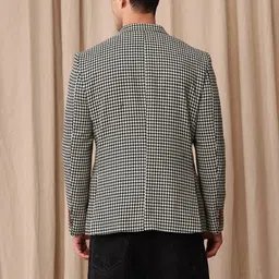 mr bowerbird Men Checkered Double Breasted Casual Blazer image 5