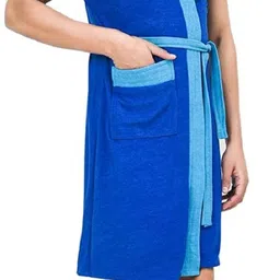 disha gallery live Blue Ferozi Free Size Bath Robe image 5