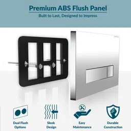 plantex Dual Flush Plate for Toilet/Flush Plate/Mechanical Dual-Flush Plate/Water-Saving Flush Tank Lever image 3