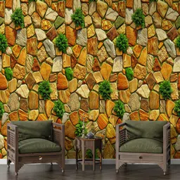 walldaddy Vinyl Decorative Multicolor Wallpaper image 4