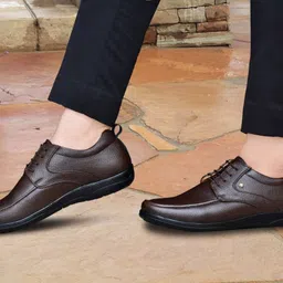 restroad Brown formal shoe for Mens Lace Up For Men image 5