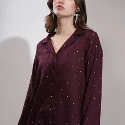 tokyo talkies Women Regular Fit Printed Spread Collar Casual Shirt image 4