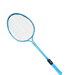 spo zone Double Shaft Alloy Body Racket Set OF 4 Piece With Shuttlecock & Net Combo Kit Blue, Multicolor Strung Badminton Racquet image 3