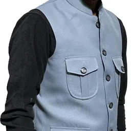 bhstyle Solid Men Waistcoat image 4