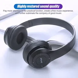 Motion Headphones with Mic, SD Card Support, Long Endurance_N2 Bluetooth & Wired Headset-image-87