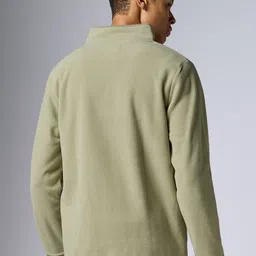 XYXX Men Regular Fit Solid Grey IntelliLuxe Jet-Setter Half-Zip Sweatshirt image 5