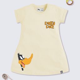 YK X Minute Mirth Girls Looney Tunes Printed Pure Cotton Fit & Flare Dress-picture-12