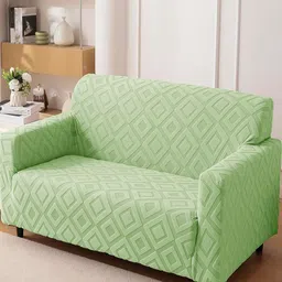 HOUSE OF QUIRK Jacquard Fabric 5 Seater 220 GSM Textured Sofa Cover-image-70