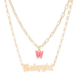 Jewels Galaxy Women Gold Plated Layered Necklace - Pack of 2 image 2