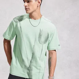 WROGN Pure Cotton Graphic Printed Oversized T-shirt image 5