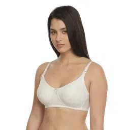 Inner Sense Organic Antimicrobial Soft Feeding Bra - White image 3