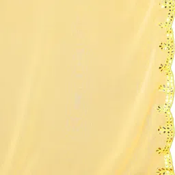 Mitera Mirror Work Poly Georgette Saree image 4